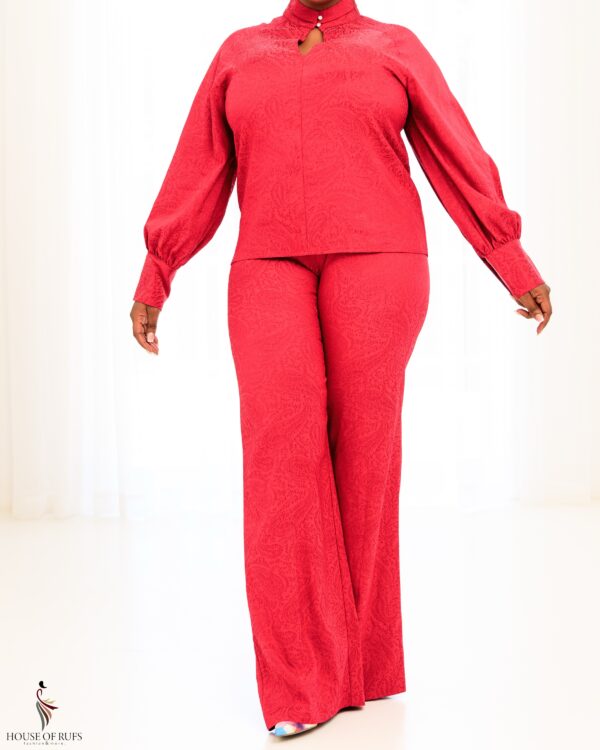 Hot Pink high neck silky Twinset - Image 5