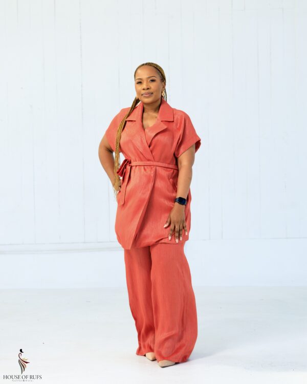 Burnt orange Shimmer Twinset - Image 3