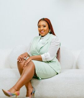 Mint Green Sleeveless Skirt Powersuit with Belt and Brochette